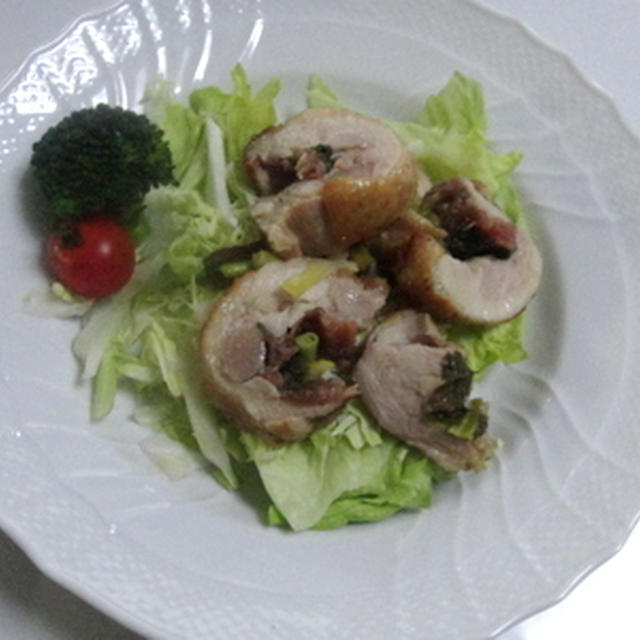鶏ももの梅シソ巻き★★★