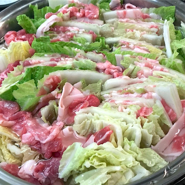 【年末お鍋】ミルフィーユ鍋＆カレー鍋　野菜室一掃だよ♪～今年1年ありがとうございました～