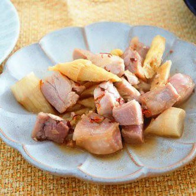 【モニター】鶏肉と姫竹のピリ辛炒め煮