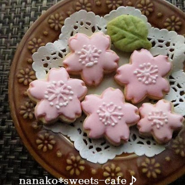 桜アイシングクッキー