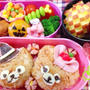 遠足のお弁当☆ダッフィ&シェリーメィ と 妖怪ウォッチ ジバニャン
