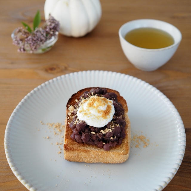 小豆トースト　de　お茶時間。。。