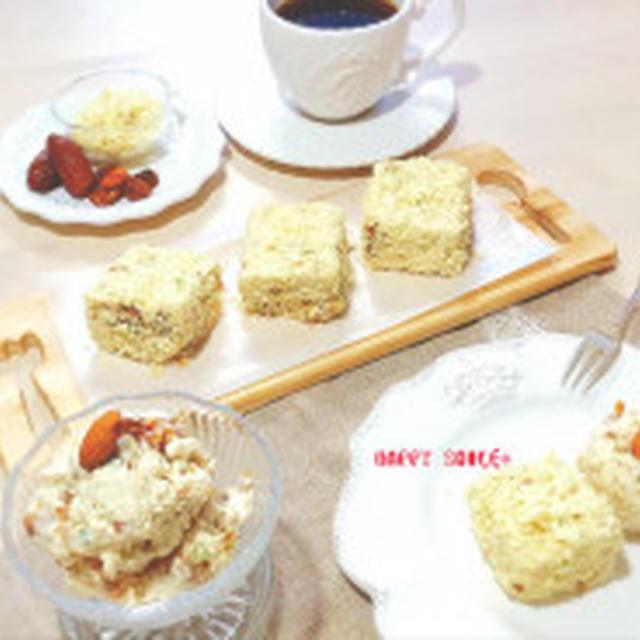 ふわふわ高野豆腐に包まった冬瓜チーズケーキと寒天アイスディップ&amp;暑さに負けずに継続♪ダイエット！