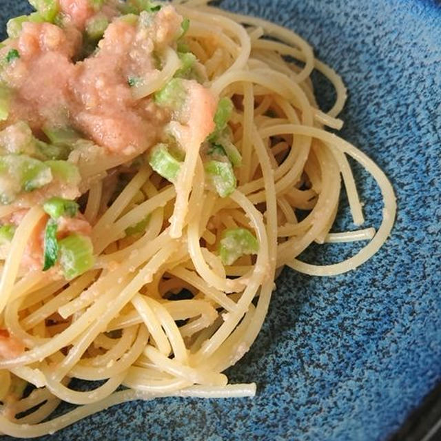 混ぜるだけ！たらこと大根葉のパスタ