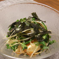 豆腐と香味野菜のサラダ