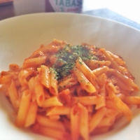 ゴボウでこくアップ☆ミートソースパスタ