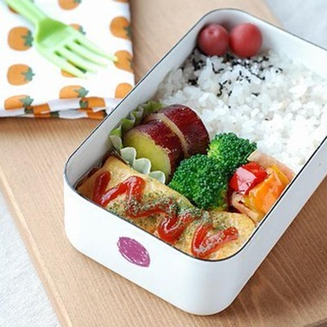 ◆ミートソースポテトのオムレツ弁当