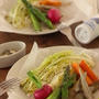 春野菜の焼きサラダと料理教室「お料理&エクササイズ」
