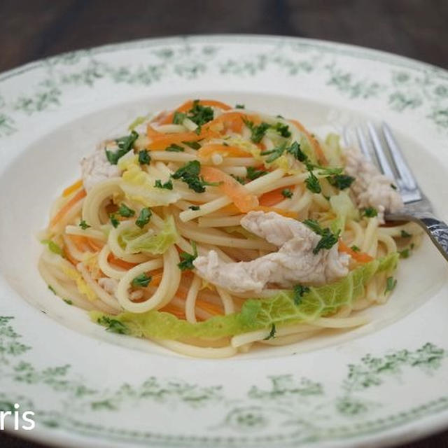 フランス人の無口臭の謎とけた？！＆ 鶏肉とキャベツのパスタ柚子胡椒オリーブオイル風味