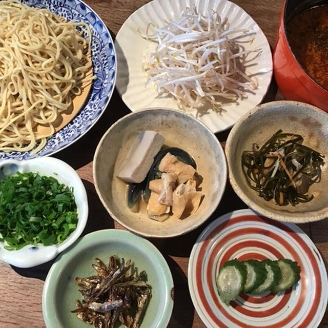 ハナマサのつけ麺で、青花椒たっぷり担々つけ麺