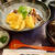 旅の終わりの夕食は、サービスエリアの丼で !