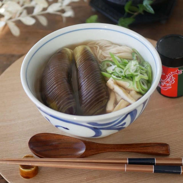 胃に優しいナスのにゅうめん