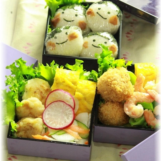 朝ごはんお弁当。