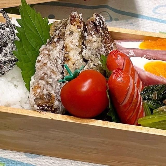 【お弁当】スーパー手抜き改めスーパー時短！！！いわしの唐揚げ