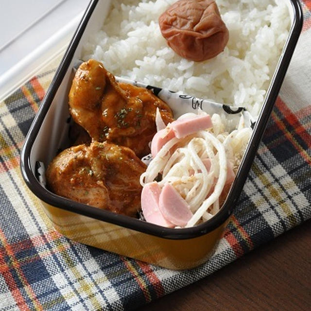 ごはんがススム♡スパイシーソテーでラクチン弁当