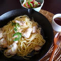 千葉県産：鶏むね肉の山椒味噌パスタ