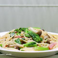 「菜の花ときのこのオイリーなパスタ」＆東京の撮影と食べたものあれこれ（Vol１）