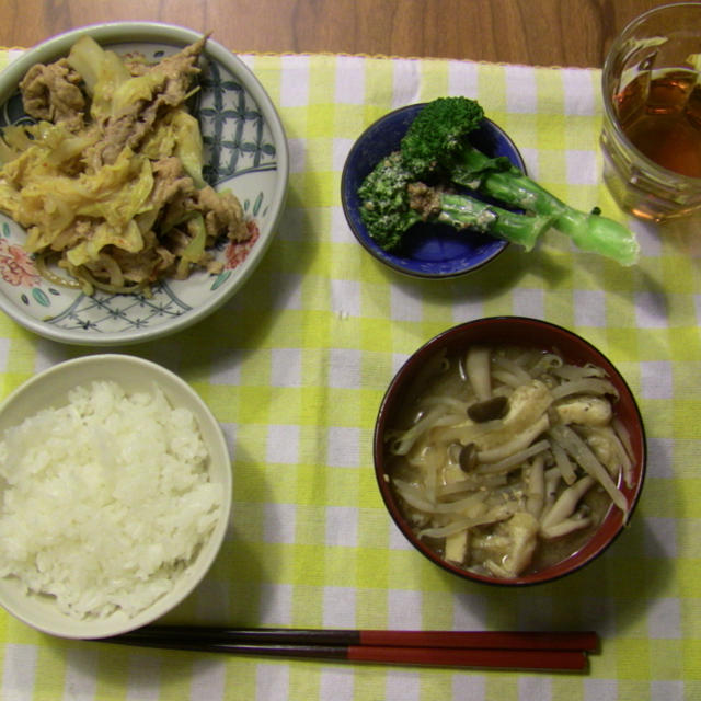 [夕食]５月１０日の晩御飯