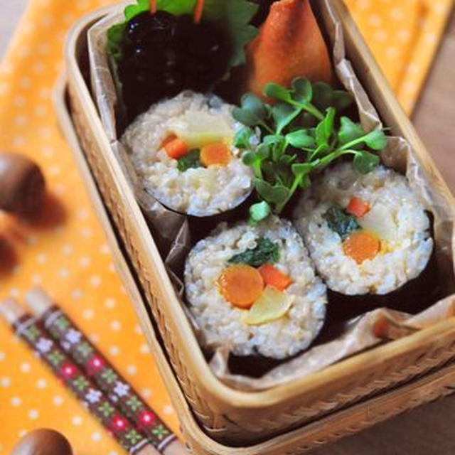 ママ弁「ヤマゴボウの海苔巻き弁当」