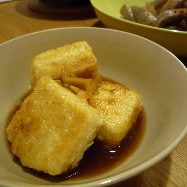 生姜たっぷり♪揚げ出し豆腐