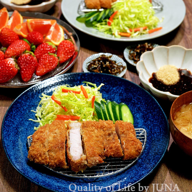 とんかつ最高～／ケーキのお土産