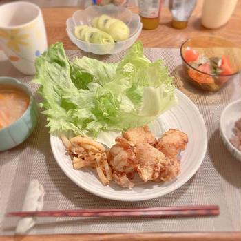 茶色くても美味しいんですよ！　晩ごはん