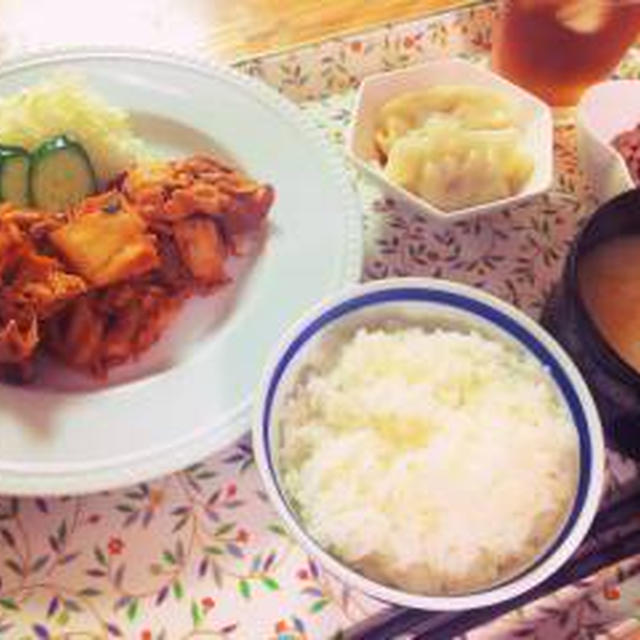 『豚キムチ定食』