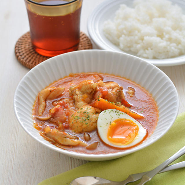 スープカレー。【カレー粉+ルウで本格的・電気圧力鍋レシピ】おうちランチにも♪