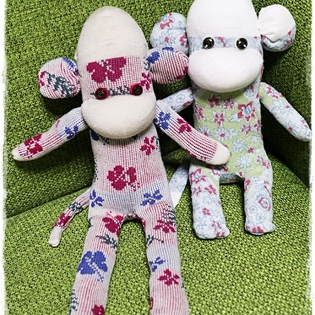 ■そうだ、靴下でおサルさんを作ろう~♪ ( ﾟДﾟ)ﾉ■ソックモンキー