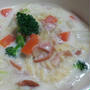 朝食☆ミルクスープパスタ