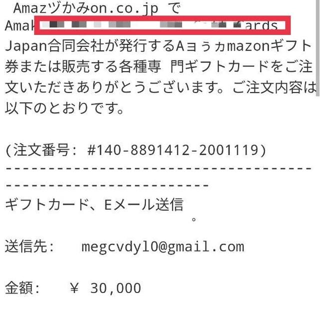 めっちゃ変な詐欺メールきました(；´∀｀)
