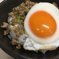 ニンニク味噌そぼろ丼