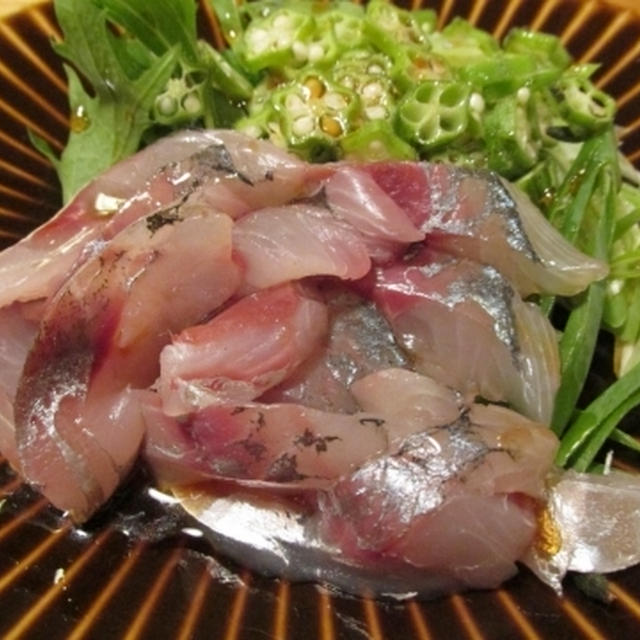 【旨魚料理】アジのお刺身サラダ