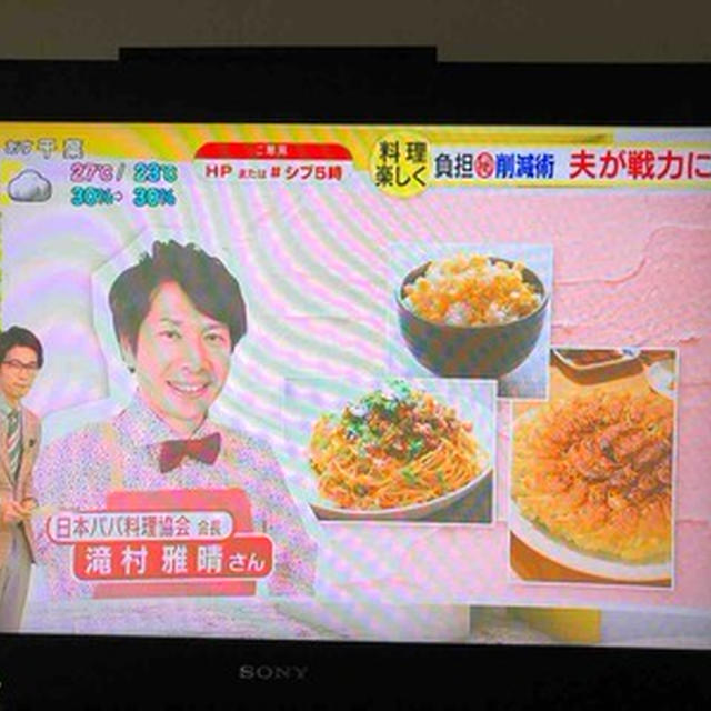 2020年7月14日（火）NHKニュース　シブ５時  料理楽しく　負担削減術　夫が戦力に  日本パパ料理協会会長｜パパ料理研究家　滝村雅晴　出演