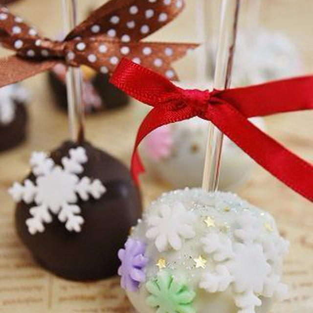 winter cake pops !!