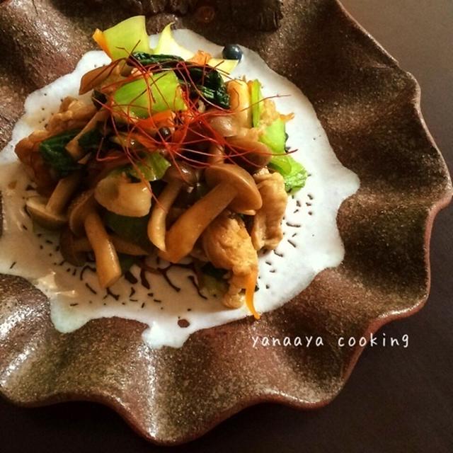 【レシピと初挑戦！お料理教室！！】ちんげん菜と豚こまのオイスター炒め