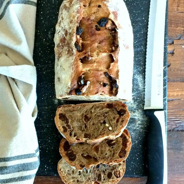 Coffee Bread with Dates and Walnutsデーツと胡桃入りコーヒーブレッド