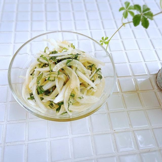 新玉ねぎが美味しい！『玉ねぎと大葉のさっぱり和え』の作り置き