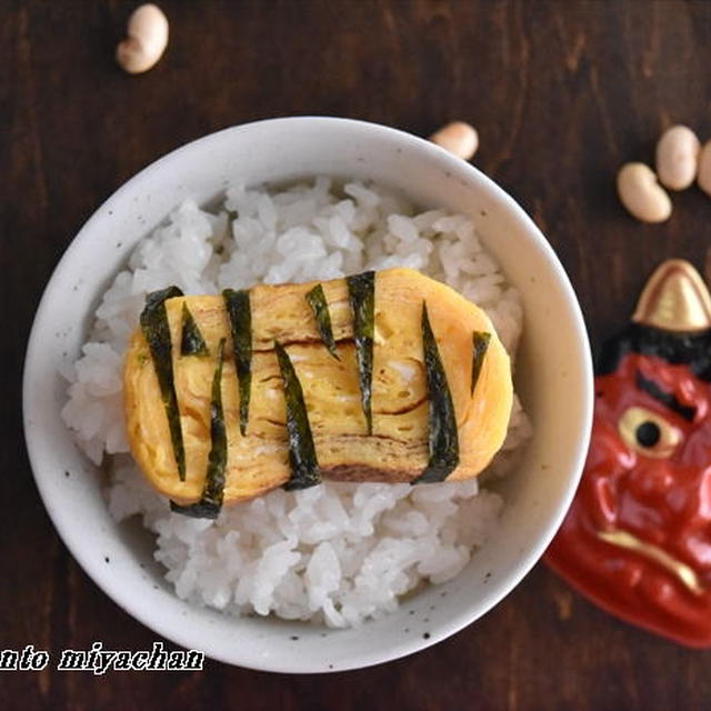 今日の のっけごはん～鬼パンたまご焼きのっけごはん～