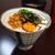 山かけ丼と豚ロースソテー