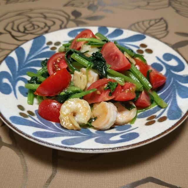 エビと野菜の中華炒め