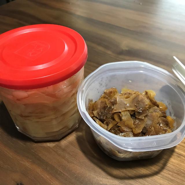 新生姜で二品