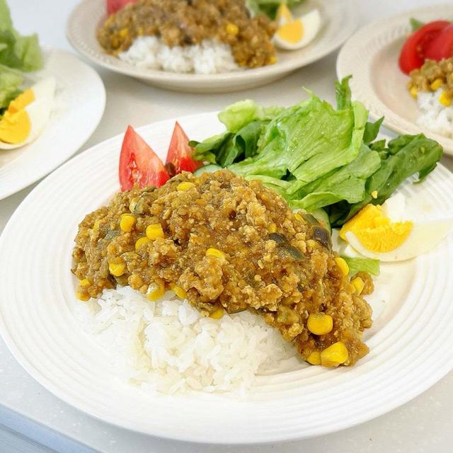 冷蔵庫にある物で‼︎煮込まず簡単【キーマカレー】
