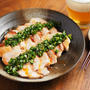 鶏むね肉ぽん酢焼きのにらソースかけ、鶏むね肉とキャベツのピリ辛テンメンジャン炒め、フーディストノート