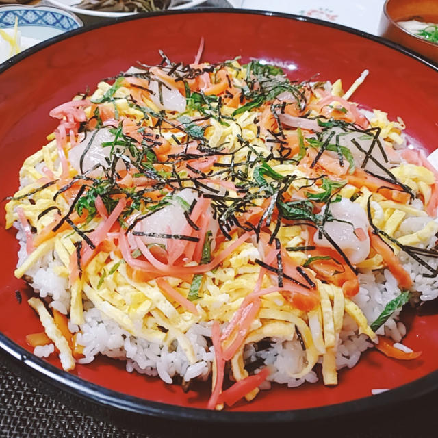 ”ちらし寿司”の気分で満足な晩ごはん