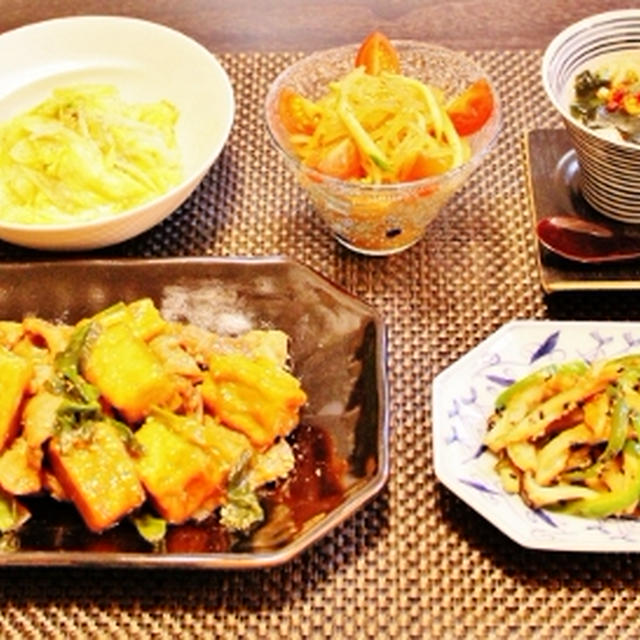 ちょい中華風な簡単晩ご飯
