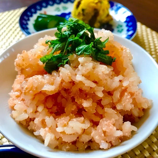 ピンクが可愛い♡明太子の炊き込みご飯レシピ(*^^*)