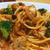 鶏肉のトマトソース煮込みでパスタ♪