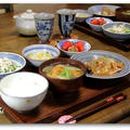 うまくできたさばの味噌煮＆水菜とそぼろ豆腐の煮びたし*和食