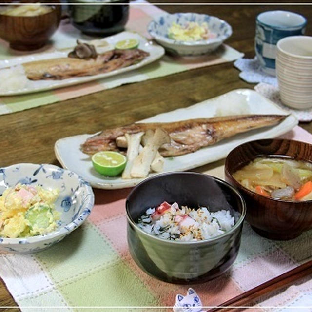 たこしそご飯 北海道からの真ホッケそして豚汁 By Miyukiさん レシピブログ 料理ブログのレシピ満載